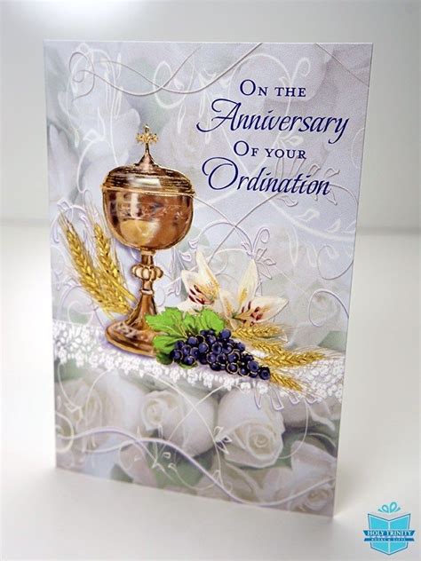 Celebrating the Anniversary of your Priesthood Card | Anniversary cards ...