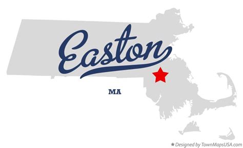 Map of Easton, MA, Massachusetts