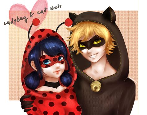 Ladybug and Cat Noir by kirakoii on DeviantArt