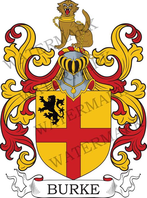 Burke Family Crest Digital Download Burke Coat of Arms JPG File ...