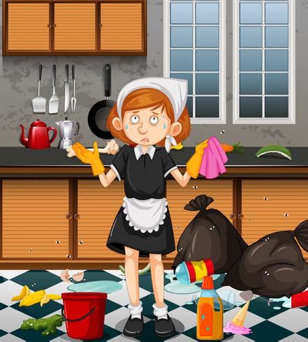 Kitchen Cleaning Cartoon Images | Bruin Blog