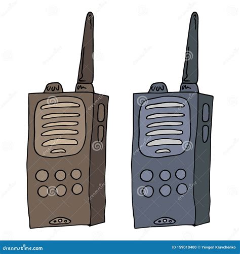 Walkie Talkie In Hand Vector Illustration | CartoonDealer.com #42661458