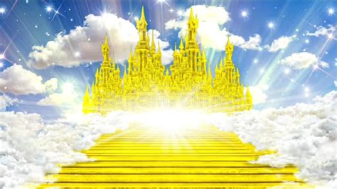 Golden Stairs through the Clouds To the Beautiful Golden Kingdom of ...