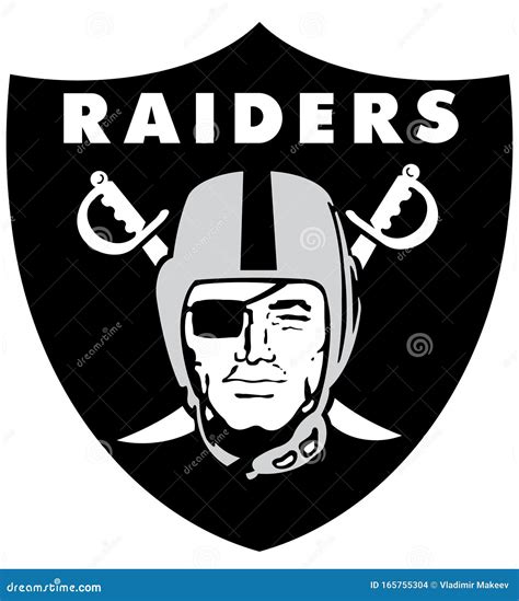 Emblem of the Football Club Oakland Raiders. USA Editorial Stock Image ...