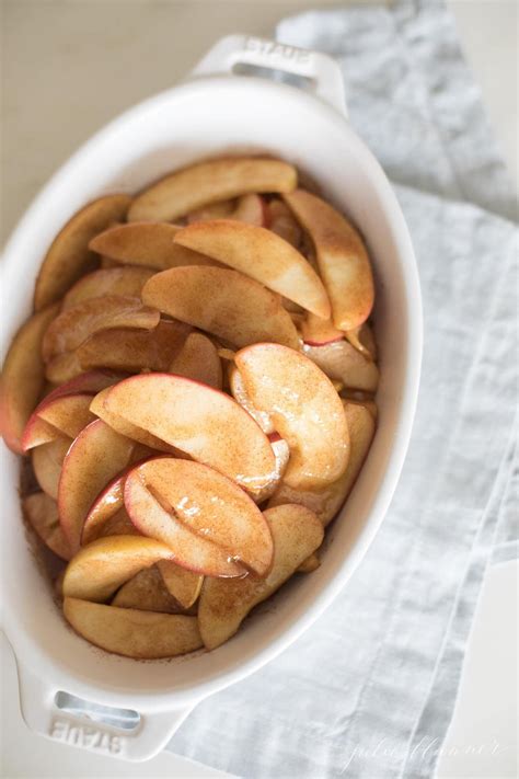 The Easiest Cinnamon Baked Apple Slices | Julie Blanner