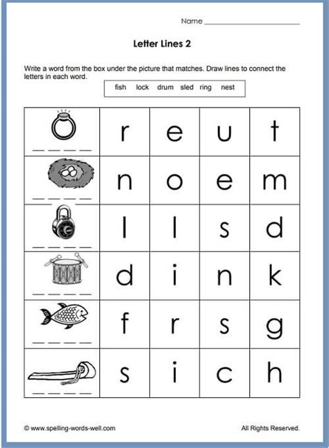 English Worksheets For Kindergarten Free Printable