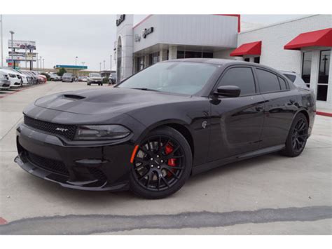 Ultra Rare New 2016 Dodge Charger HELLCAT Pitch Black w Carbon Stripes w Sunroof - 2C3CDXL93GH338832