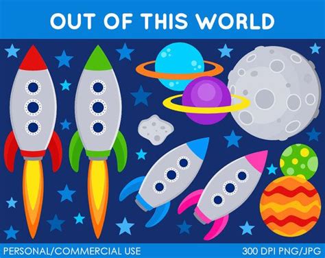 Out of This World Clipart - Digital Clip Art Graphics for Personal or Commercial Use | Digital ...