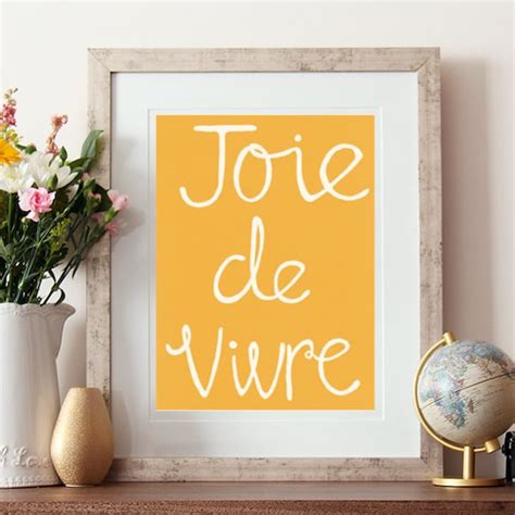 Joie De Vivre - Etsy