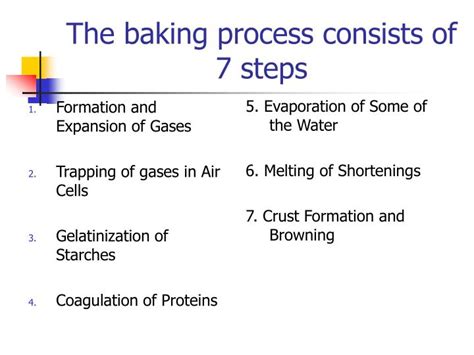 PPT - The Baking Process PowerPoint Presentation - ID:3106169