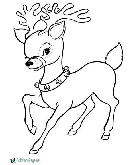 Christmas Reindeer Coloring Pages