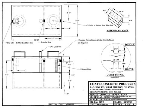 1000 Gallon Septic Tank Diagram - Wiring Diagram Pictures