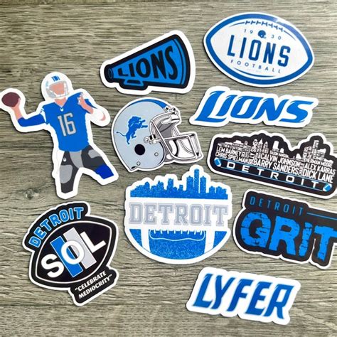 Detroit Lions Stickers - Etsy