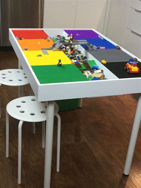 Organize Your Space With A Lego Table With Storage - Home Storage Solutions