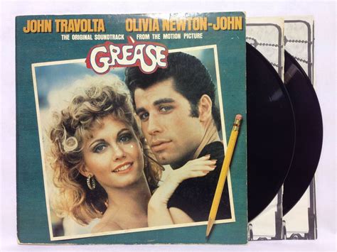 Grease Soundtrack RSO RS 2-4002 w/ Lyric Sleeves Vinyl Record 2x LP ...