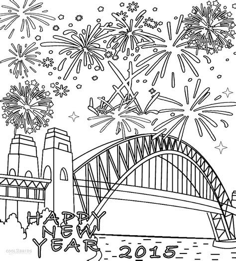 Printable Fireworks Coloring Pages For Kids