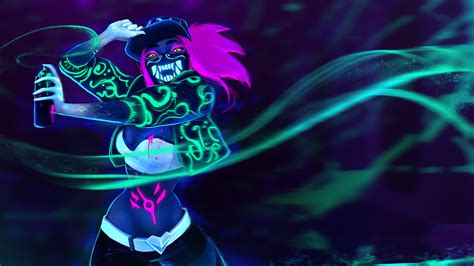 KDA Akali Neon Wallpapers - Wallpaper Cave