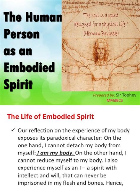 The Human Person As An Embodied Spirit PHILOSOPHY GR.12 | PDF | Soul ...