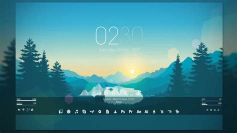 The Best Rainmeter Skins For A Minimalist Desktop Background - IMAGESEE