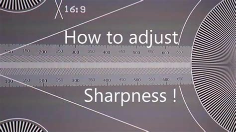 The Best Sharpness settings for projectors and TV - YouTube