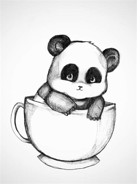 Baby Panda Drawing - Drawing Skill