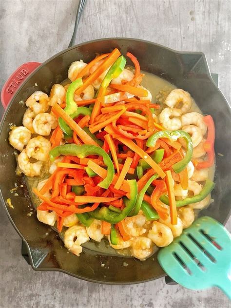 Honey Orange Shrimp w/Stir Fry Vegetables - The Oregon Dietitian