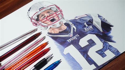 Tom Brady Ballpoint Pen Drawing on Behance