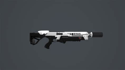 3D boring company flamethrower - TurboSquid 1320238