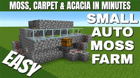 Do you need Moss in Minecraft? Minecraft 1.17 Update Moss Farm ...