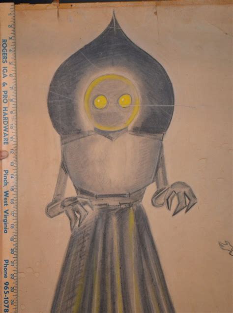 The Original 1952 Flatwoods Monster Drawing, FOUND! - Visit Braxton, WV ...