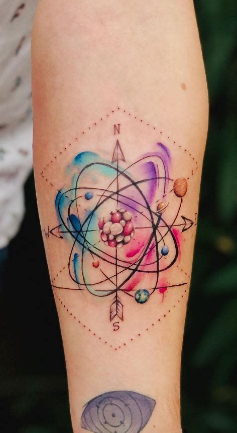 85 Atom Tattoos to Showcase Your Love for Science - Tattoo Me Now