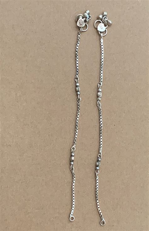 17 Gms Indian Silver Payal / Anklet for Kids 7" #21509 | Buy ...