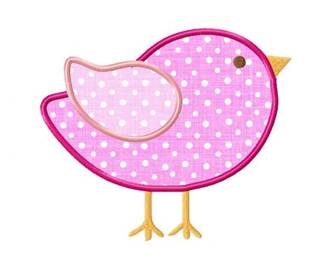 Little Bird Applique Machine Embroidery Design