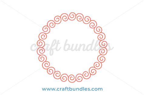 Simple Round Frame SVG Cut File - CraftBundles