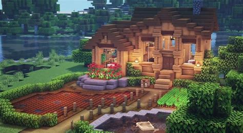 Minecraft Builds Official shared a photo on Instagram: “Beautiful house ...