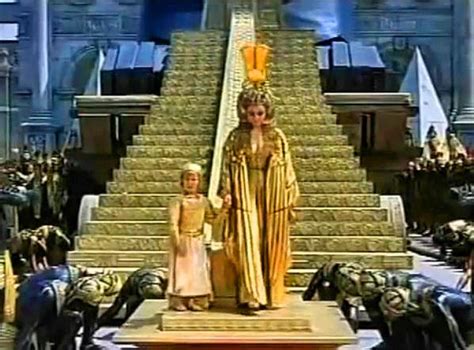 Cleopatra (1963) - Entrance into Rome. #24 - Cleopatra and her son prepare to approach Ceasar ...