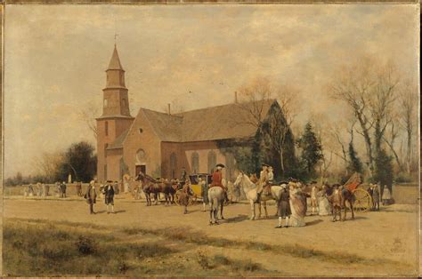 Alfred Wordsworth Thompson | Old Bruton Church, Williamsburg, Virginia, in the Time of Lord ...