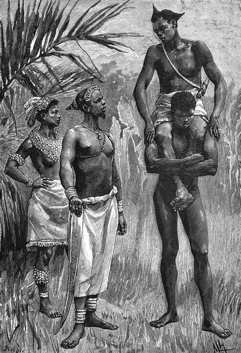 Group Of Kalundas (bantu Peoples) Drawing by Mary Evans Picture Library ...