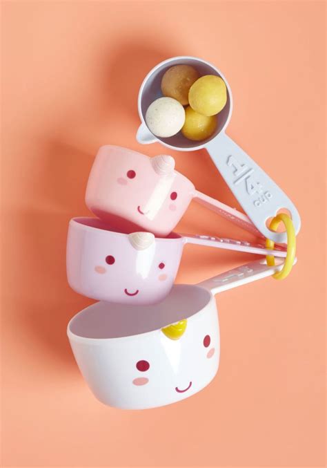 Little Myth Sunshine Elodie Unicorn Measuring Cups | Cute kitchen ...