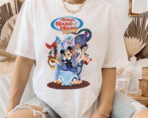 Disney Mickey Mouse Donald Goofy Mickey's House of Villains Shirt, Mickey's Not so Scary Party ...