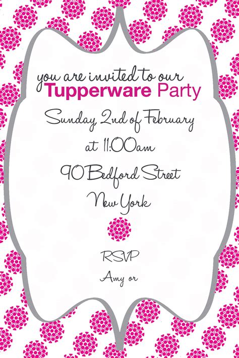 Pin by Amy Lee on Invitation Design | Tupperware, Tupperware consultant, Tupperware party ideas