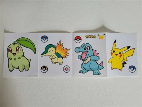 2ND GENERATION II Pokemon Stickers - McDonald's Pokemon 25th Anniversary Toys $2.99 - PicClick CA