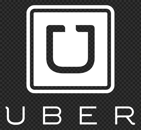 Uber Taxi White Logo HD PNG | Citypng