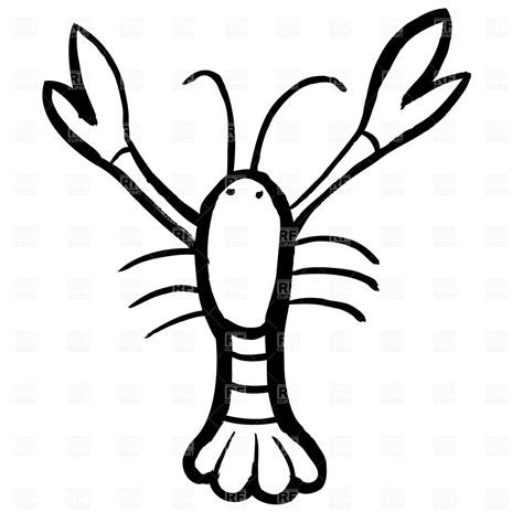 Lobster outline lobster black and white clipart 2 - WikiClipArt