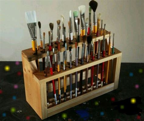 paint brush storage ♥️ | Art studio storage