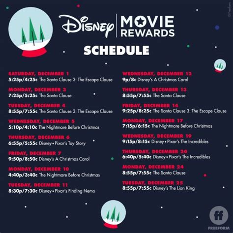 Freeform 25 Days of Christmas Disney Codes - Santa's Sweepstakes