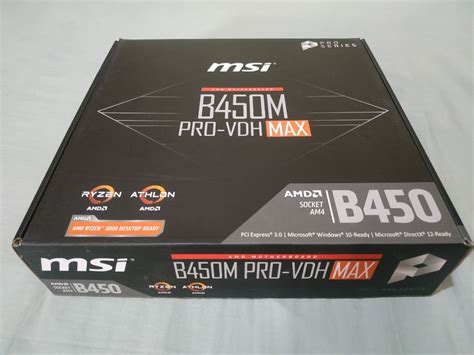 MSI B450m Pro-VDH Max Motherboard Socket Am4 ddr4, Computers & Tech, Parts & Accessories ...