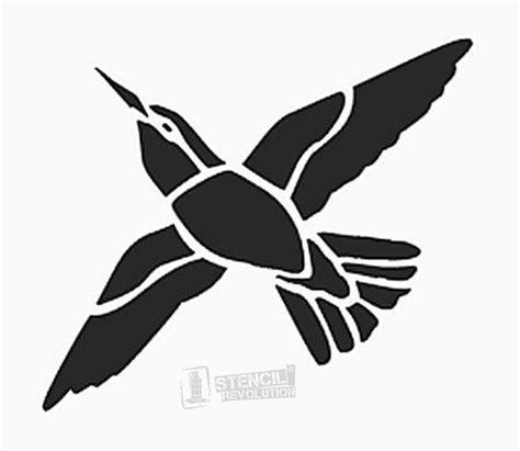 Hummingbird Stencil | Bird stencil, Wall stencil patterns, Stencils printables