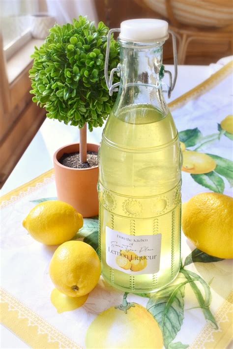 Homemade Lemon Liqueur Recipe ⋆ SomeTyme Place