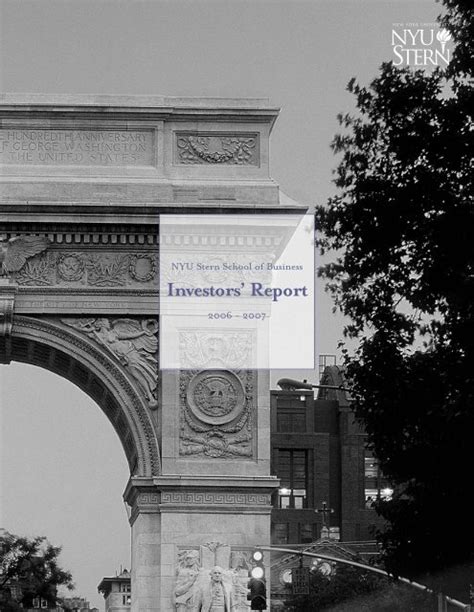 Investors Report - NYU Stern School of Business